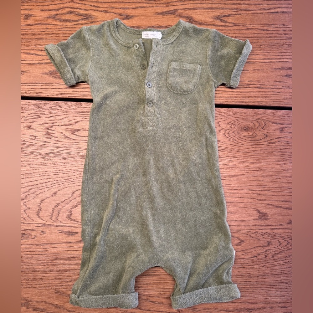 Miles Green Kids Romper